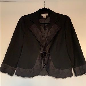 Black short Nine West Black Blazer, lace, size 6